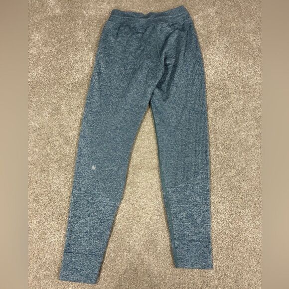 Lululemon Engineered Warmth Joggers Blue Heathered Wool Blend Pants Size 2 - Picture 2 of 7